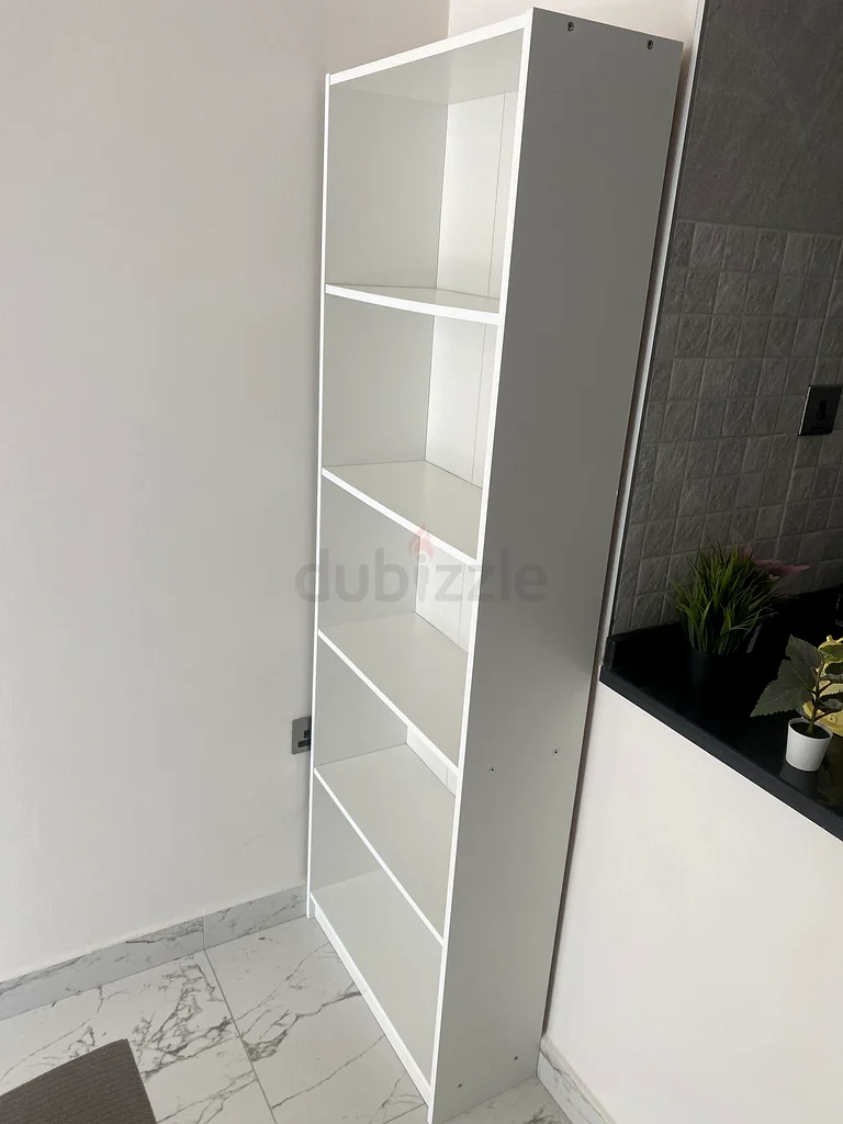 Stylish Modern White Bookshelf - Perfect for Any Room also can use as a bar63186754146947111