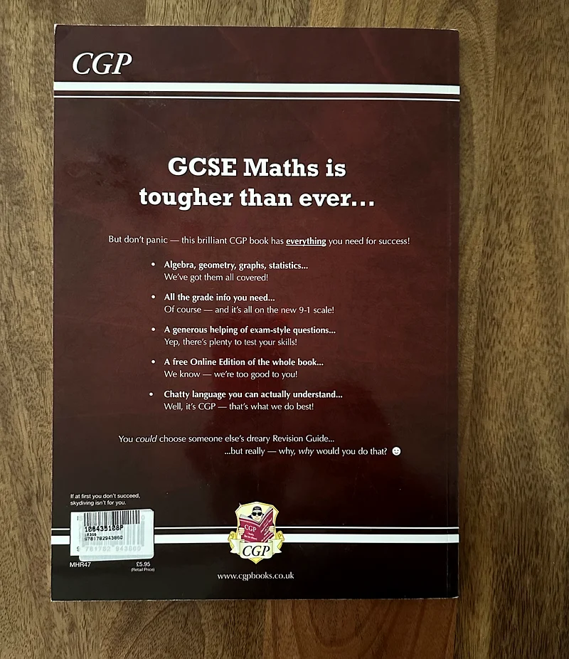 دليل مراجعة الرياضيات في شهادة التعليم العام + كتاب تدريب على الامتحان63176196825218111