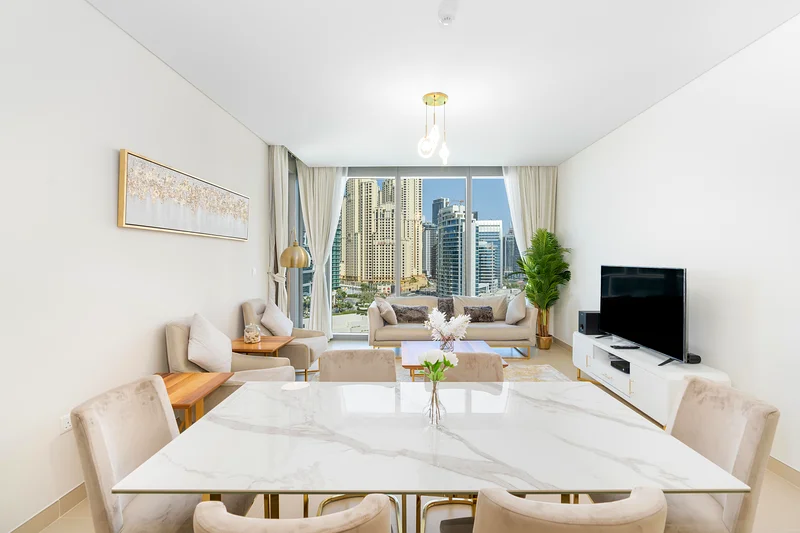 Luxury Apartment |Newly furnished | Price incl all bills || Dubai Marina 52|42 , Full sea view63834491224193114