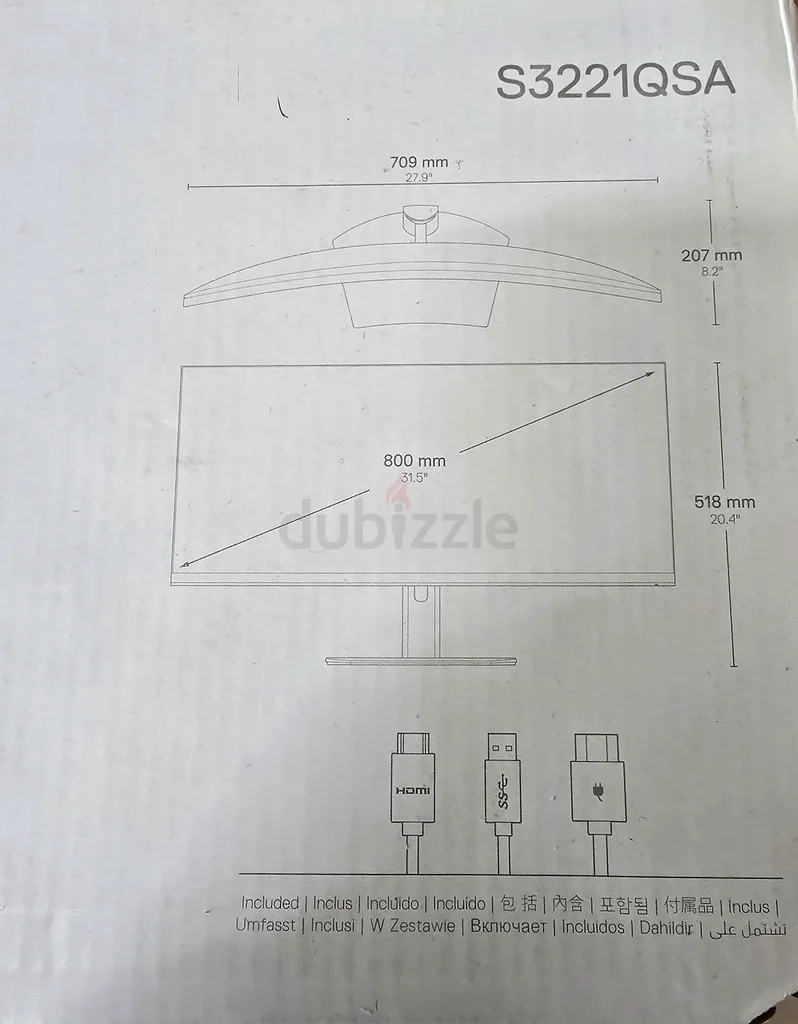 (غير مفتوح) شاشة ديل منحنية مقاس 32 بوصة بدقة 4K UHD للبيع63196636699650111