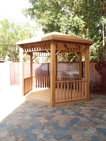 Charming Wooden Garden Gazebo for Outdoor Relaxation