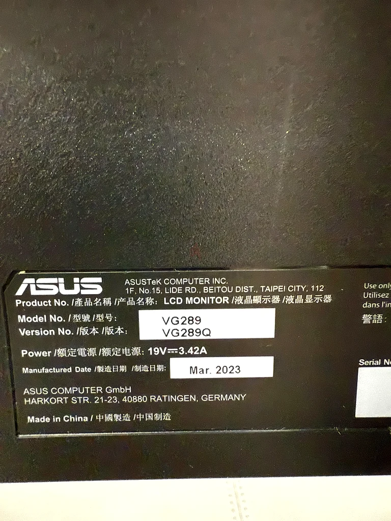 Monitor ASUS TUF63196636530945114