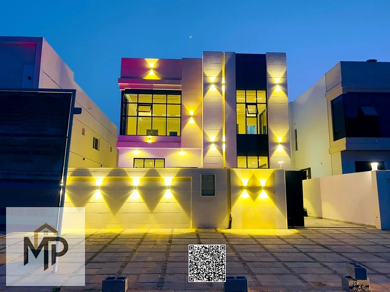 Luxury modern villa for sale in Al Helio 2 - Ajman | High-end finishes and a prime location! With a swimming pool, registration fees included.63903291536129111