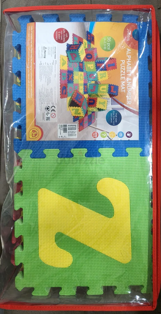 Junior 36 pieces Fun Learning with Alphabet  Number Puzzle Mat!63216837223682111
