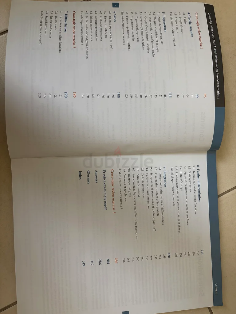 كتاب الرياضيات البحتة 1 من تأليف كامبريدج إنتراشيونال63176196801539113