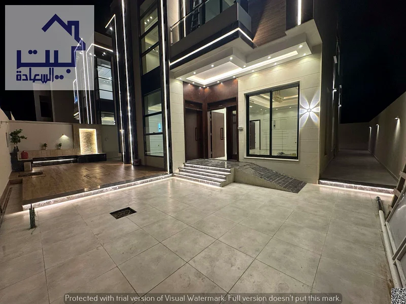 For sale in Al Helio 2 area, consisting of two floors, 5 master bedrooms, a bathroom, a maid's room, a fully equipped main kitchen, and a preparatory63905218034562111