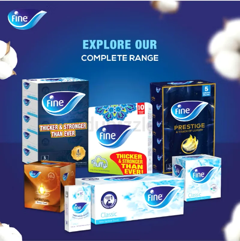 Fine Wellness Oud Facial Tissue, 48 Cubic Box, 100 Sheet63211431060353110