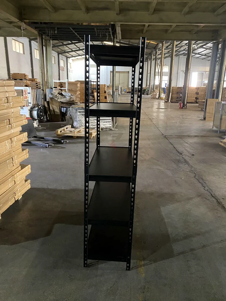 5 TIER STEEL HEAVY DUTY SHELF WITH MDF LAMINATED BOARD BLACK63196147649922112