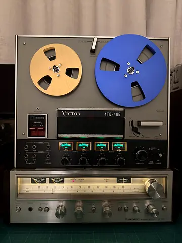Vintage Victor Reel to Reel Tape Player , Reel Tape Recorder