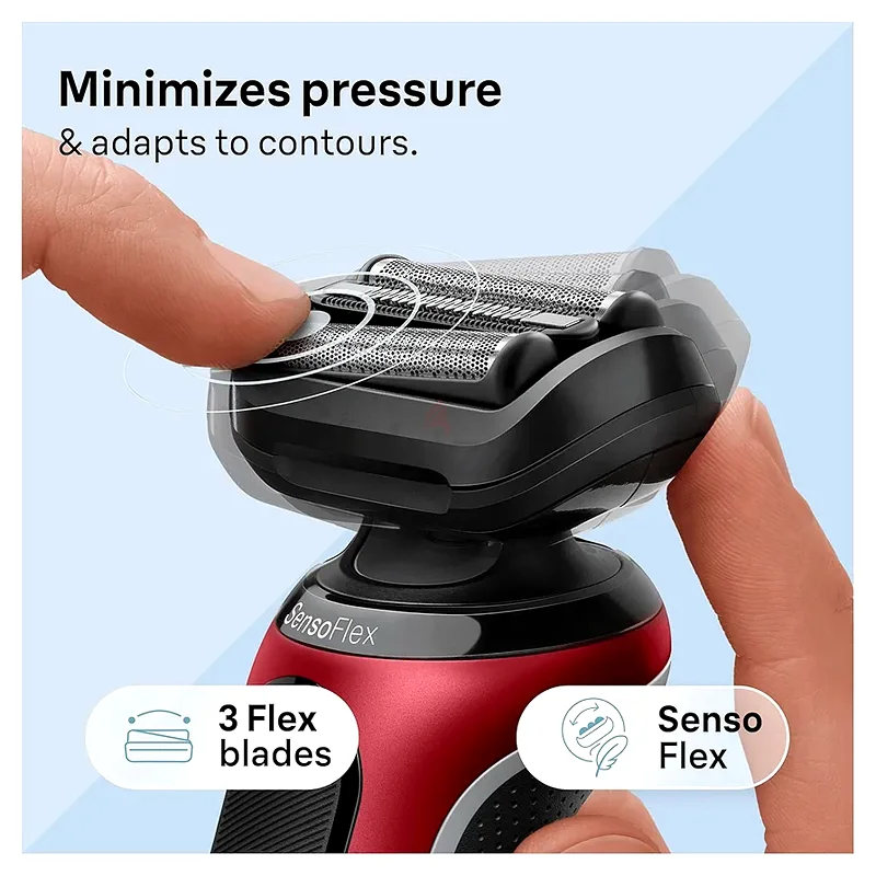 Braun Series 6 Electric Shaver For Men, Cordless Foil Razor with SensoFlex, Wet  Dry, Rechargeable,63197650273665111