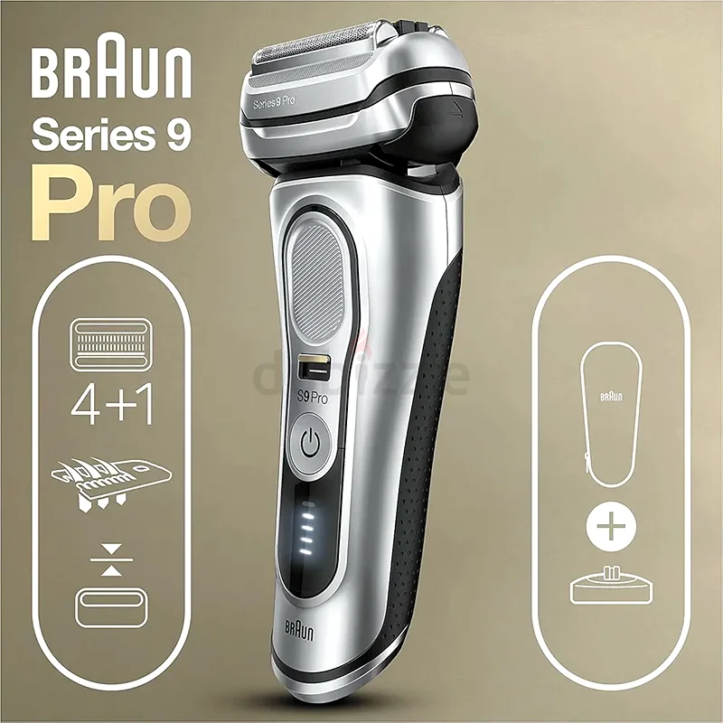 Braun Series 9 Pro Electric Shaver With 3+1 Head, ProLift Trimmer, Charging Stand  Travel Case63197650233091114