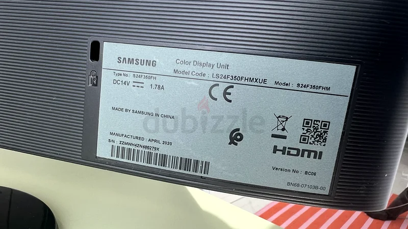 Samsung Color Display Unit - Model LS24F350FHMXXUE63197143956866111