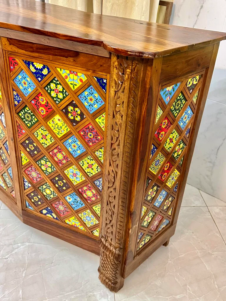 Sturdy Marina Solid Wood Heavy Bar Cabinet63209353072257114