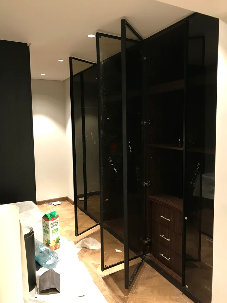 Wood room cabinet Door Aluminum and glass63217831102081114