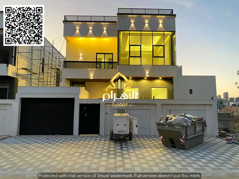💯 Freehold for all nationalities 🏡 Villa for sale, modern luxury design, ground floor + and first floor 📍 Al Helio - Ajman 🏗 Land area 3014 👣 🏗63904465255299111