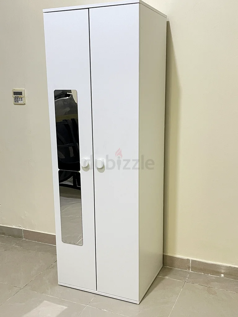 Almost new White Ikea kids wardrobe 180cm x 60cm63179388164737111
