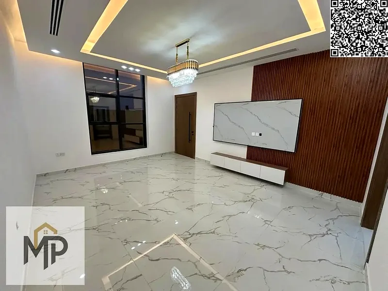 For sale - a luxurious villa with a swimming pool in Ajman, high-end finishing, modern design,63905079857027114
