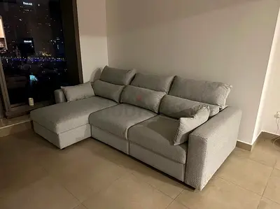 Eskilstuna Ikea L shape sofa bed with storage