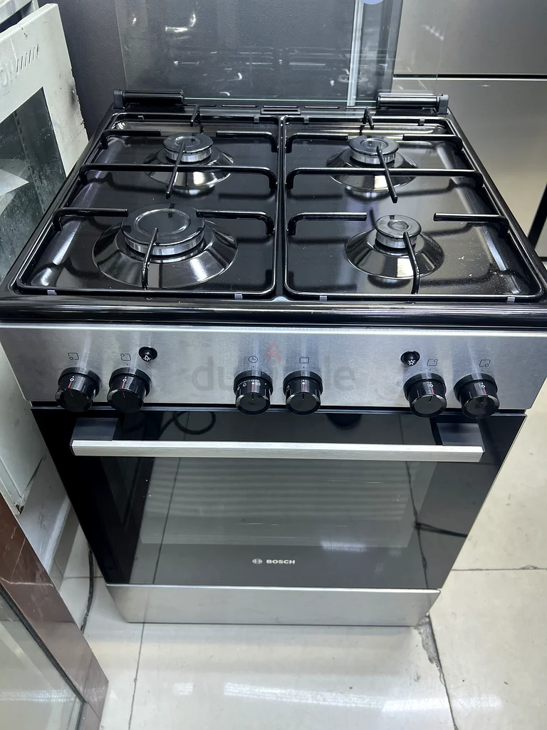 Bosch 60 by 60Cm Gas cooker silver / black stainless Steel DELIVERY + WARRANTY63197145092482111