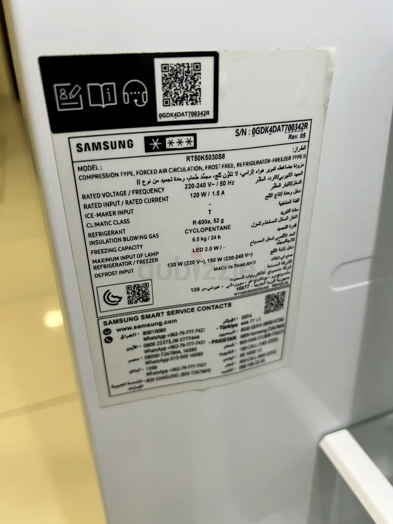 Samsung 500L Refrigerator with Twin Cooling System, RT50K5030S8 DELIVERY + WARRANTY63197144850306114