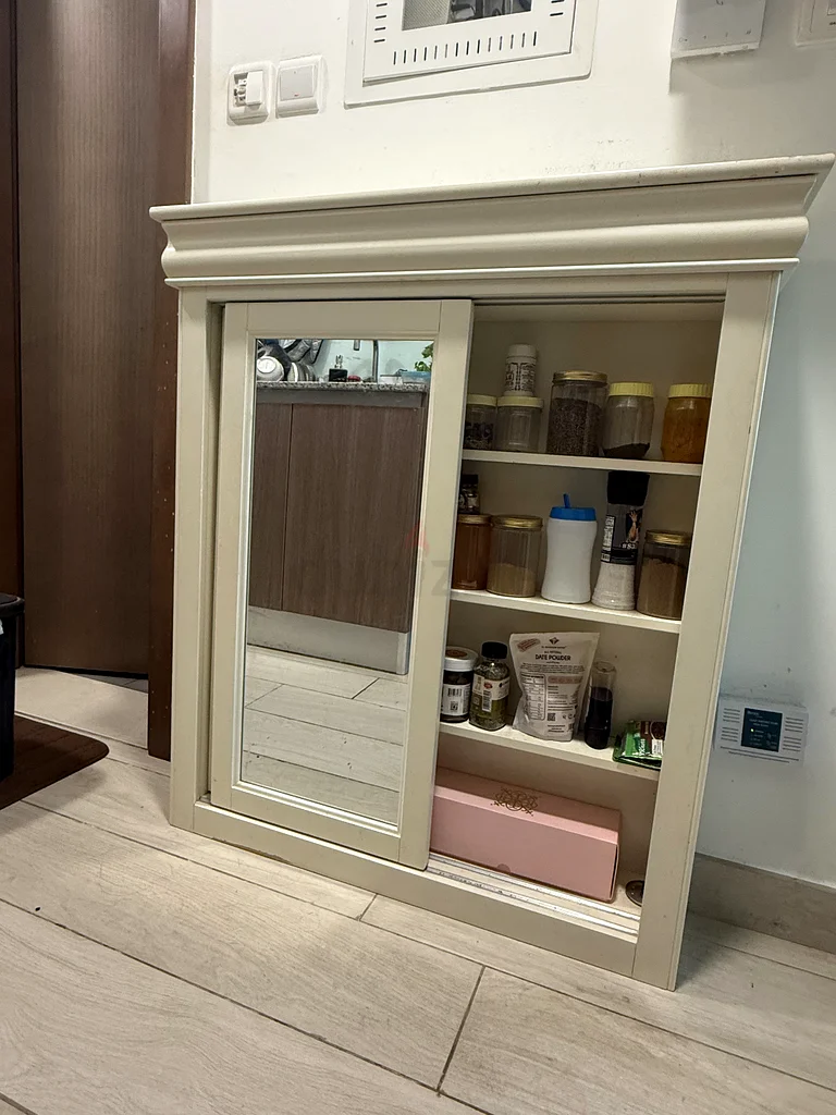 IKEA - Elegant White Dressing Table with Mirror and Stool and other accessories63209351981059113