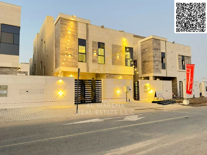 🏡 For Sale – Luxury Villa in Al Helio 2, Ajman | 3,100 sq.ft | 2 Floors + Rooftop | 5 Master Bedrooms | Majlis + Living Room | AED 1,850,000 – All In63905079802115110