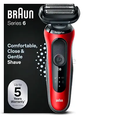 Braun Series 6 Electric Shaver For Men, Cordless Foil Razor with SensoFlex, Wet  Dry, Rechargeable,