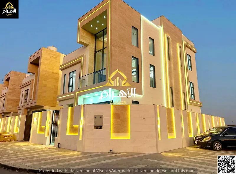 Distinctive villa in Al Bahia | With swimming pool and sitting area | Super deluxe finishing.63882550824194110