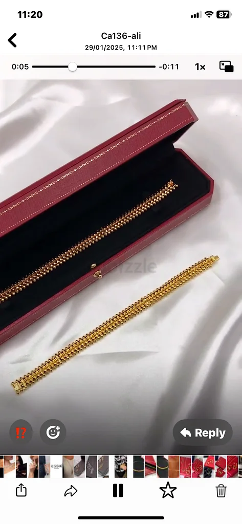 سوار ذهبي أنيق معروض للبيع!63203711569538113