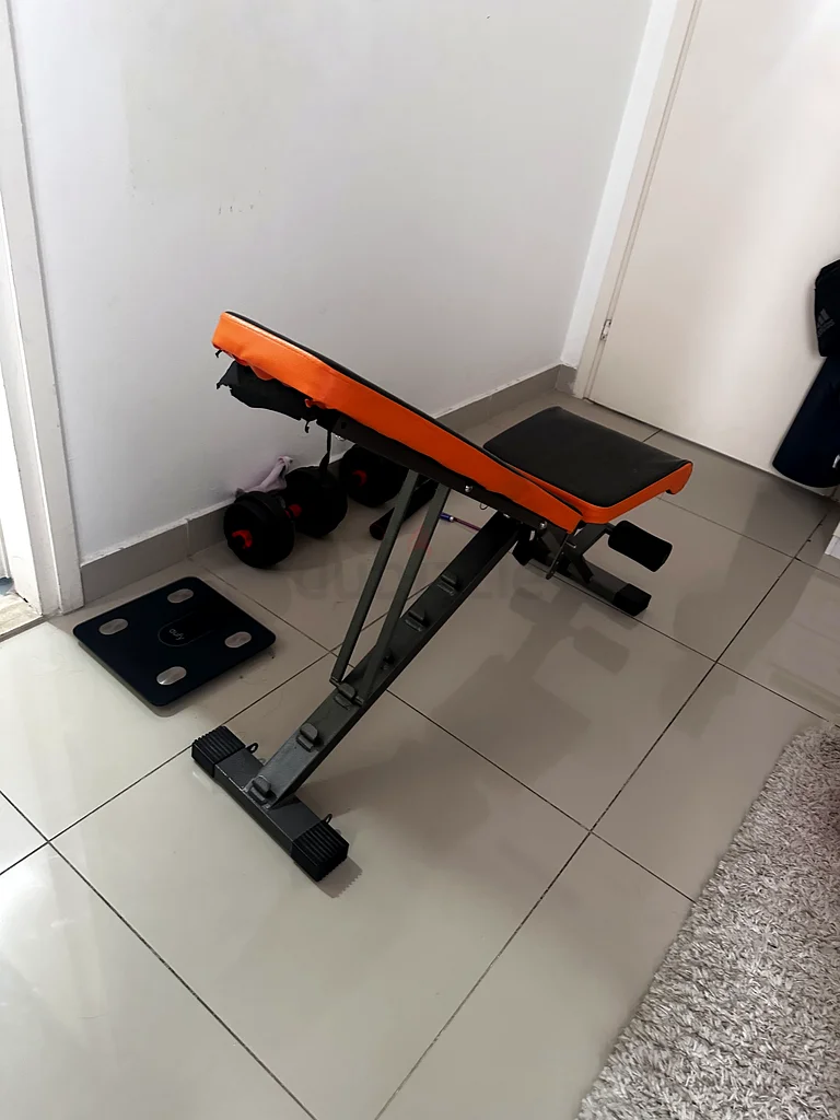 Multi-functional Folding Bench Press with Weights63199136949889113