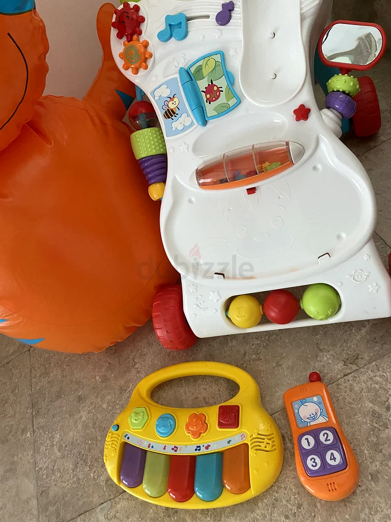 Baby set of ELC Bounce Back Tiger with Activity Push Toy63204289989505111