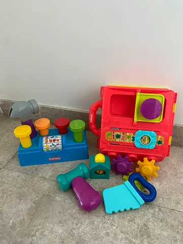 Playskool Hammer Numbers Toy and First Tool Case Toys
