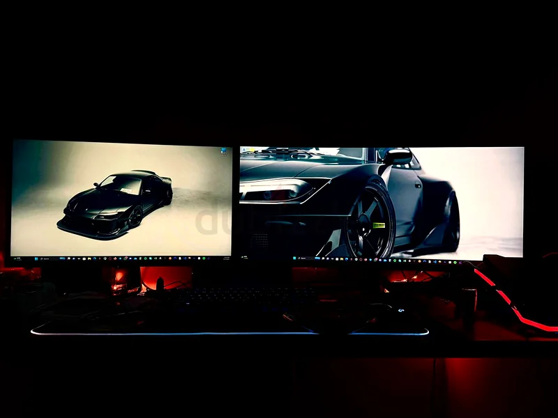 Affordable 2 monitor set up LG, Samsung, 34,27 curved63197144117890111