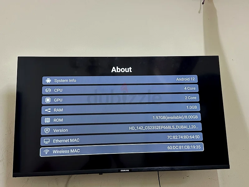 Stunning 43 LED TV with Android Support63196634127235112