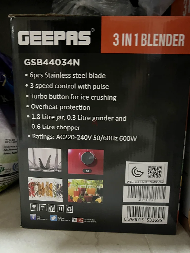 Geepas Blender - Blend in Style!63201169887875112