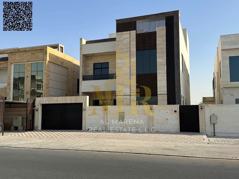 Luxury Villa for Sale in Al Alia with Private Elevator – 4350 SQFT, Two Floors + Rooftop, 5 Master Bedrooms, Majlis, Spacious Living Room, Modern Kitc63877280084994112
