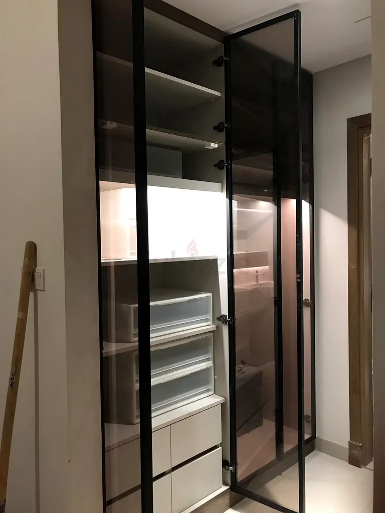 Wood room cabinet Door Aluminum and glass63217831102081111
