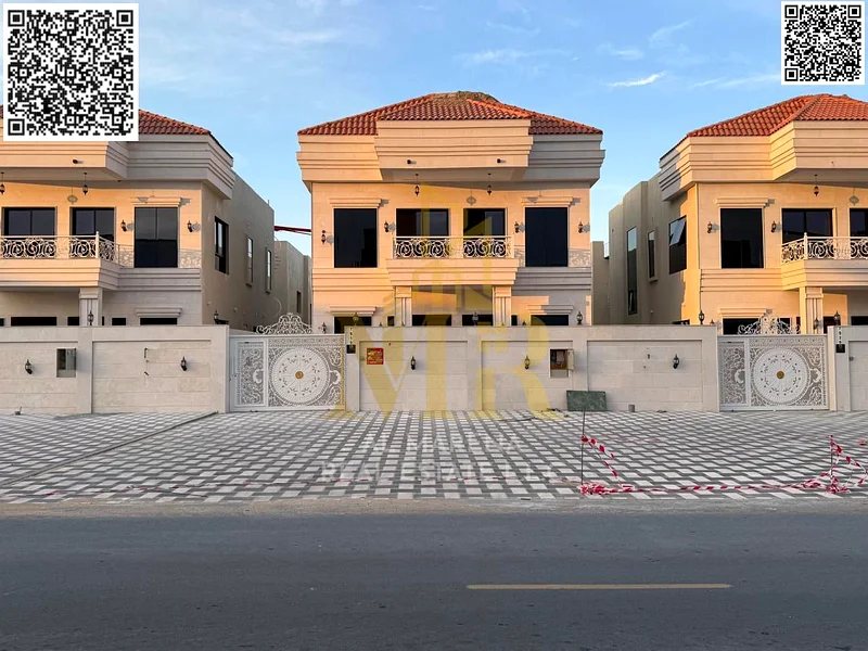 For sale - luxury villa in Al Hili 2 - Ajman | Area 3014 square feet | Two floors + roof | 4 master bedrooms | Price 1,600,000 AED including registrat63904146385666111