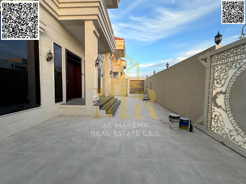 For sale - luxury villa in Al Hili 2 - Ajman | Area 3014 square feet | Two floors + roof | 4 master bedrooms | Price 1,600,000 AED including registrat63904146385666113