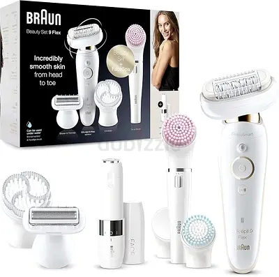 Braun Silk-épil 9 Flex Beauty Set, Womens Epilator for Hair Removal with Flexible Head