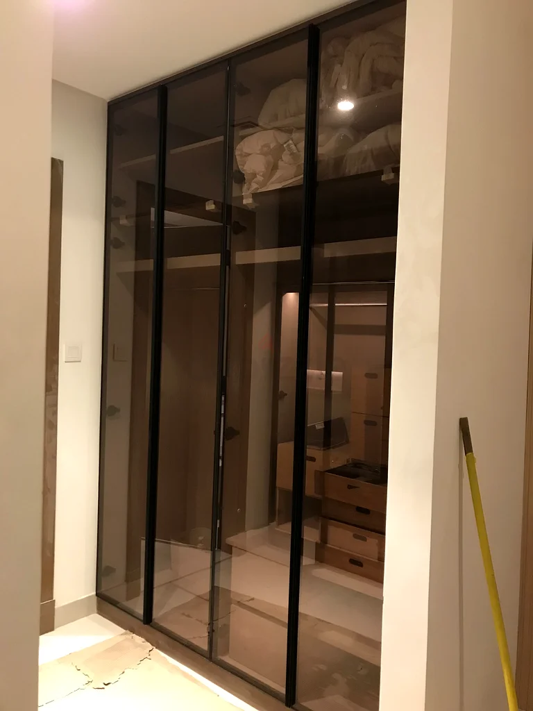Wood room cabinet Door Aluminum and glass63217831102081112