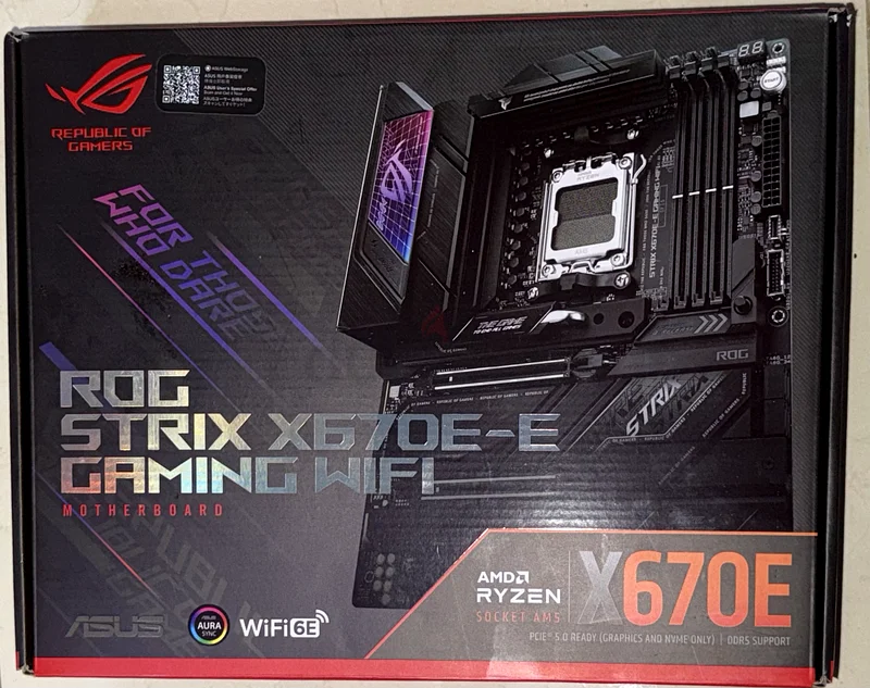 ASUS ROG Strix X670E-E Gaming WiFi Motherboard  AMD RYZEN 7 9800X3D for Sale!63196636908163111