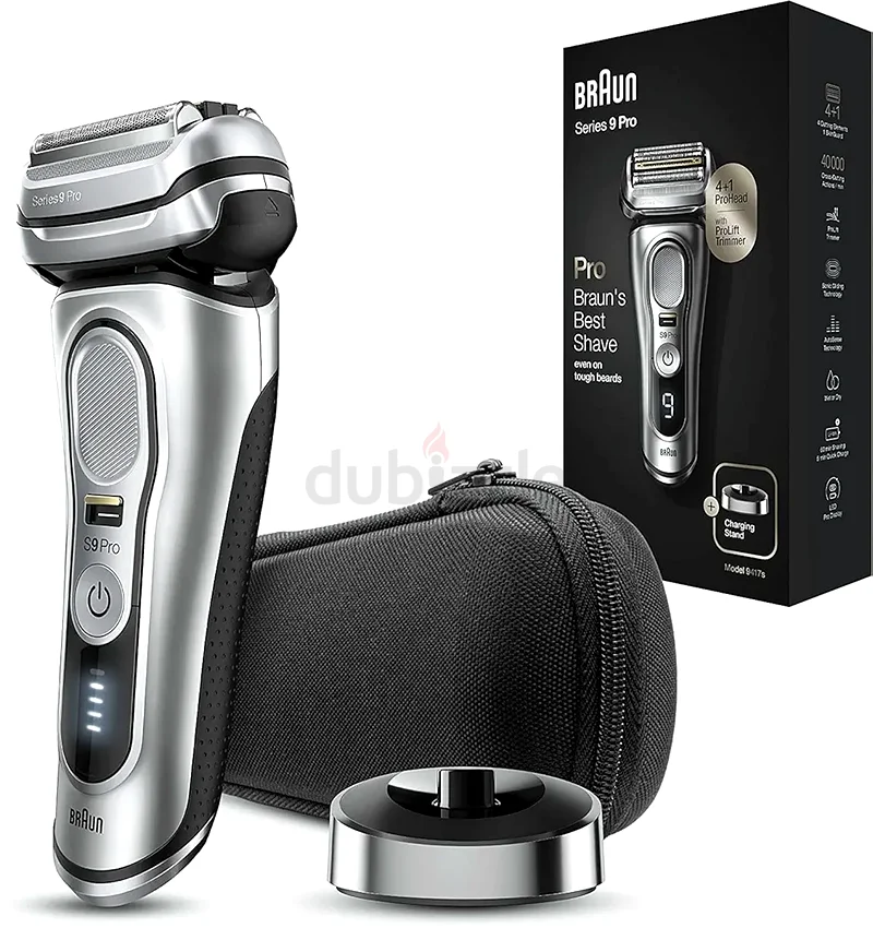 Braun Series 9 Pro Electric Shaver With 3+1 Head, ProLift Trimmer, Charging Stand  Travel Case63197650233091110