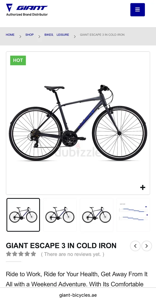 Giant Escape 3 Hybrid Bike in Small Size63197145589377114
