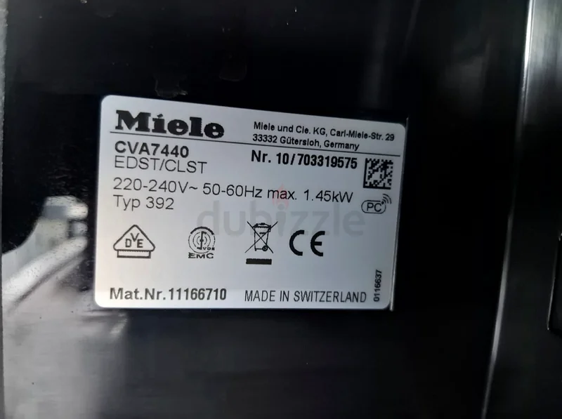 Miele coffee machine builtin cva7440 new condition63199635935491112