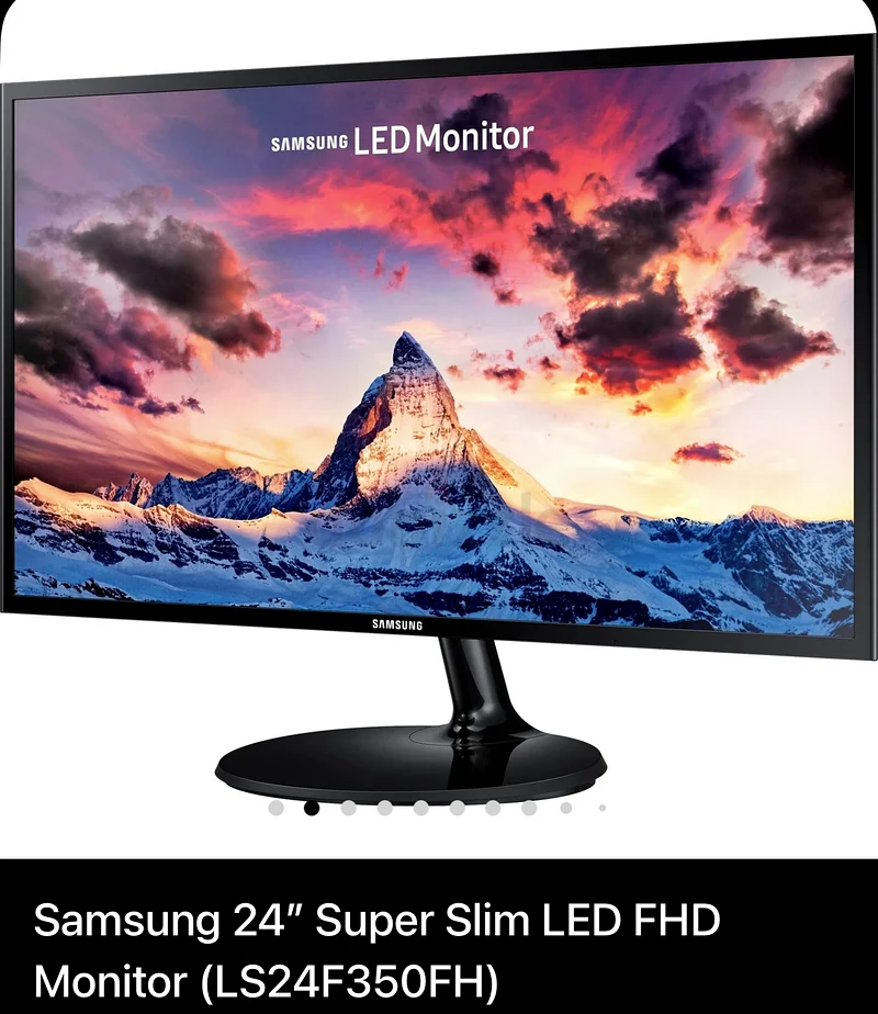 Samsung Color Display Unit - Model LS24F350FHMXXUE63197143956866112