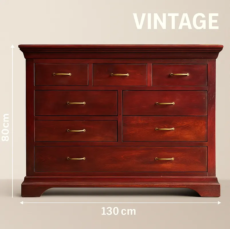 Vinatge wooden chest of drawers