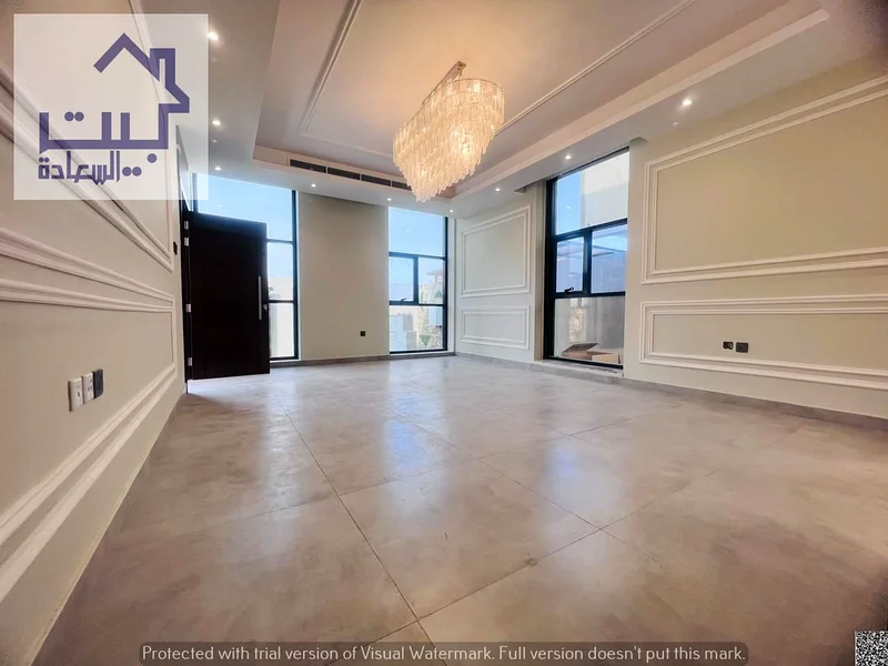 Villa for rent in Al Zahia area  Large setback in front of the villa for parking  Inside courtyard  5,000 square feet  Large private swimming pool  Ma63235097637251111