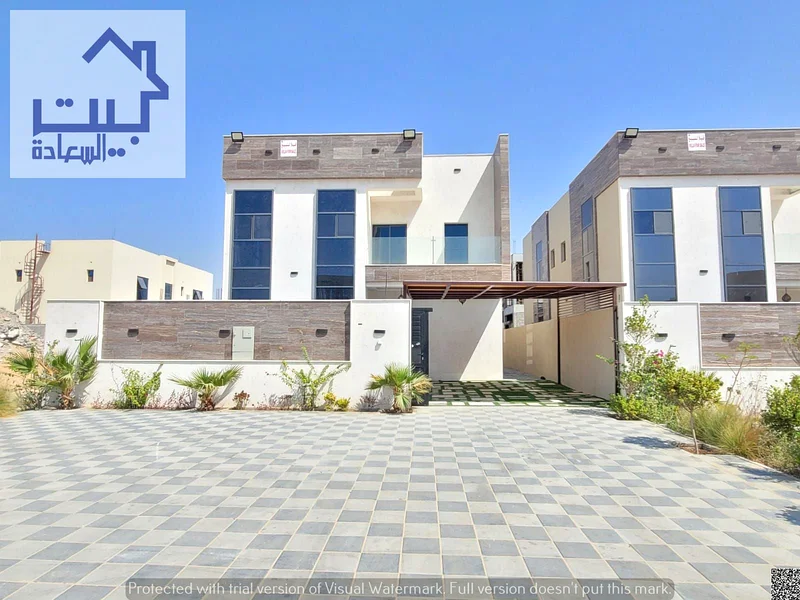 Villa for rent in Al Zahia area  Large setback in front of the villa for parking  Inside courtyard  5,000 square feet  Large private swimming pool  Ma632350976372511124