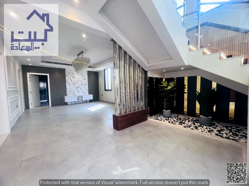 Villa for rent in the upscale Al Zahya neighborhood, first resident, large private pool, spacious areas, wonderful modern finishing, on a main street,63235097622147113